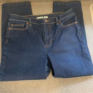 Lands End Blue Jeans Size 12 Petite Minimalist Closet Staple Casual Denim Cute